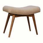 Bokel Home Stools Boren Cream Boucle Stool - Natural