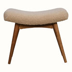 Bokel Home Stools Boren Cream Boucle Stool - Natural