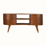 Bokel Home TV Stands Haft Media Unit - Chestnut