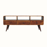 Bokel Home TV Stands Hamade Open TV Stand, Large - Chestnut