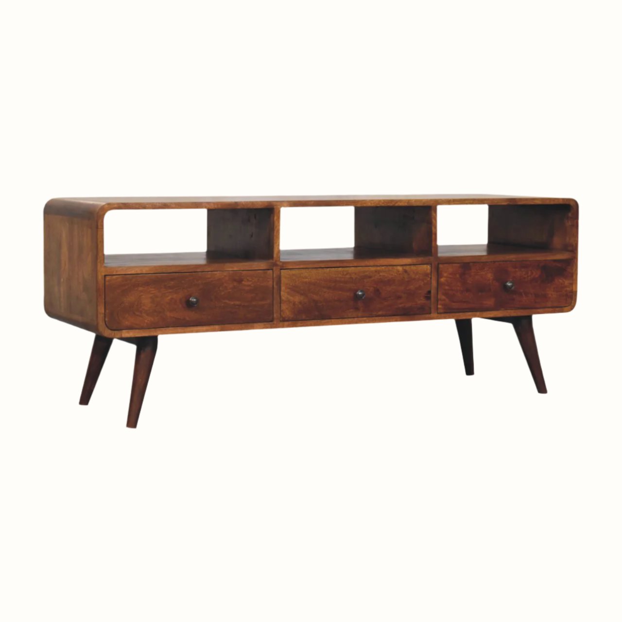 Bokel Home TV Stands Hamade Open TV Stand, Large - Chestnut