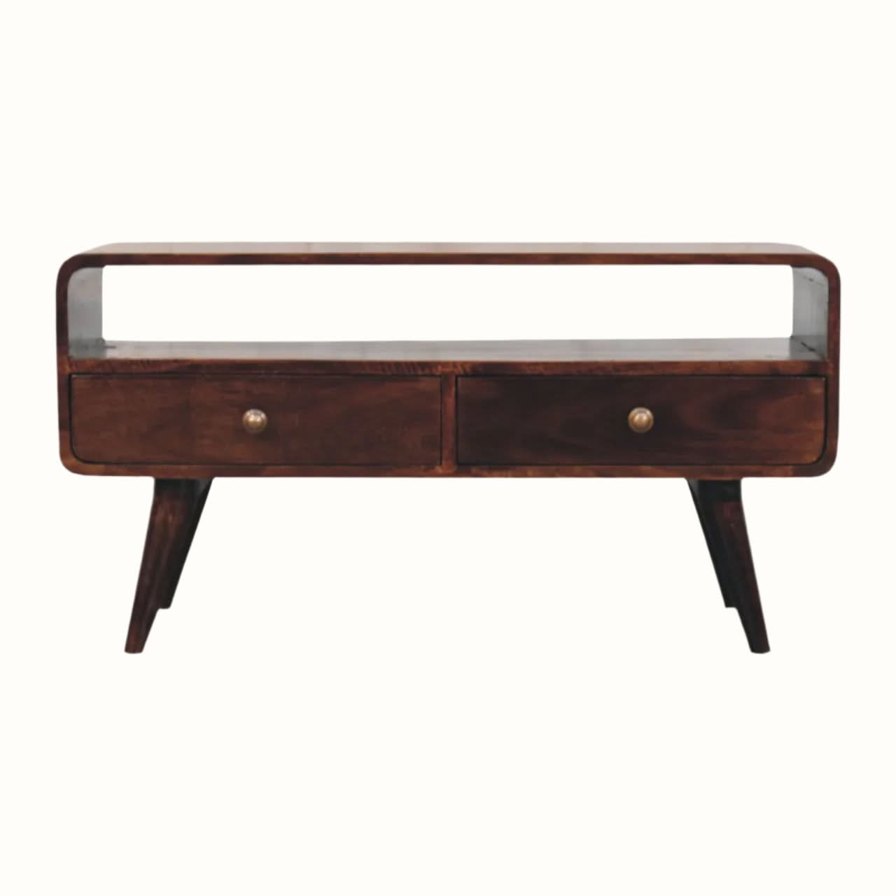 Bokel Home TV Stands Hamade Open TV Stand, Medium - California Walnut