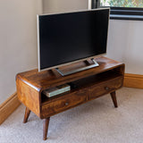 Bokel Home TV Stands Hamade Open TV Stand, Medium - Chestnut