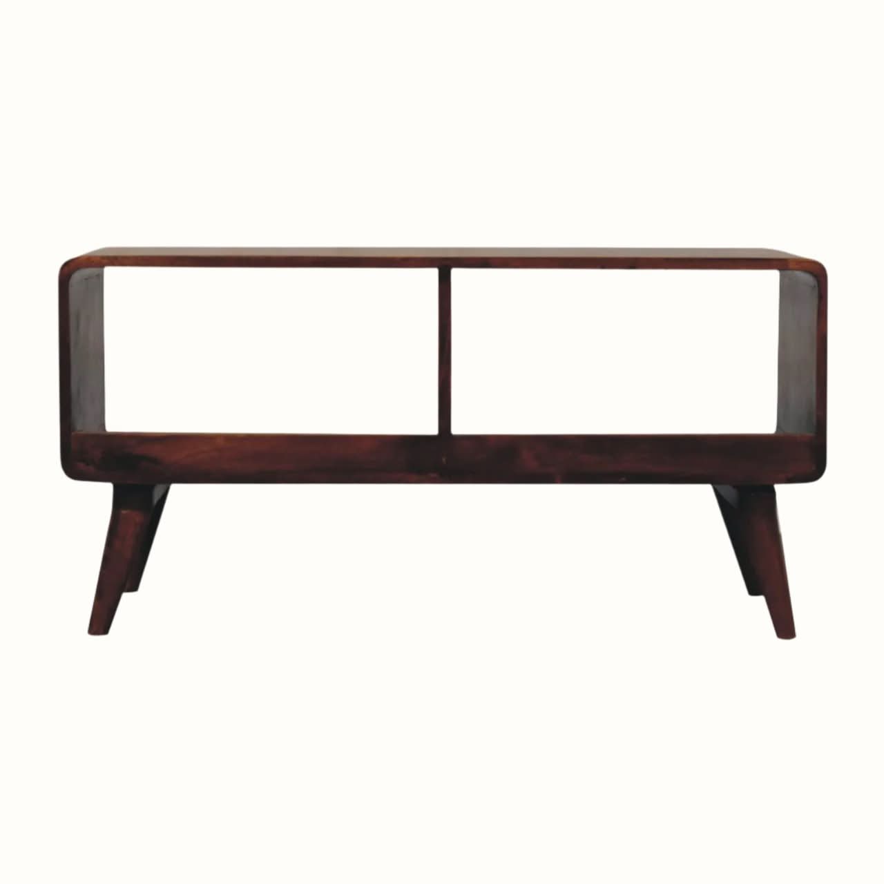 Bokel Home TV Stands Leckie Double TV Stand, Large - Chestnut