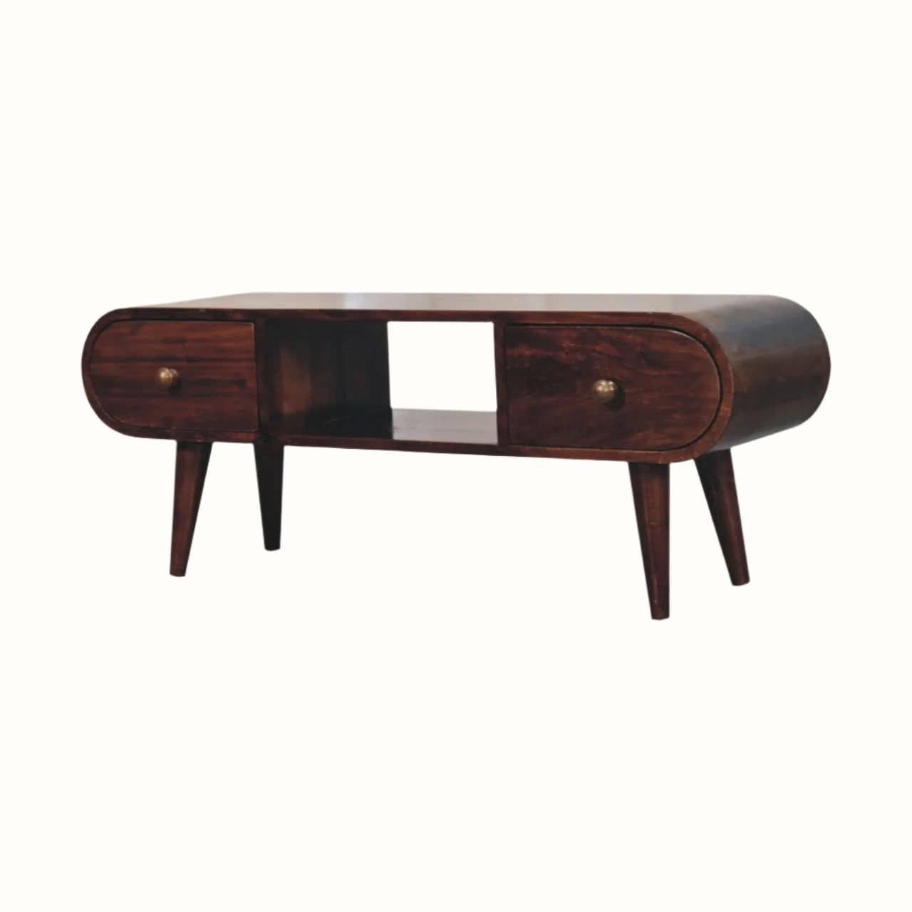 Bokel Home TV Stands Merrill 2 Drawer Media Unit - California Walnut