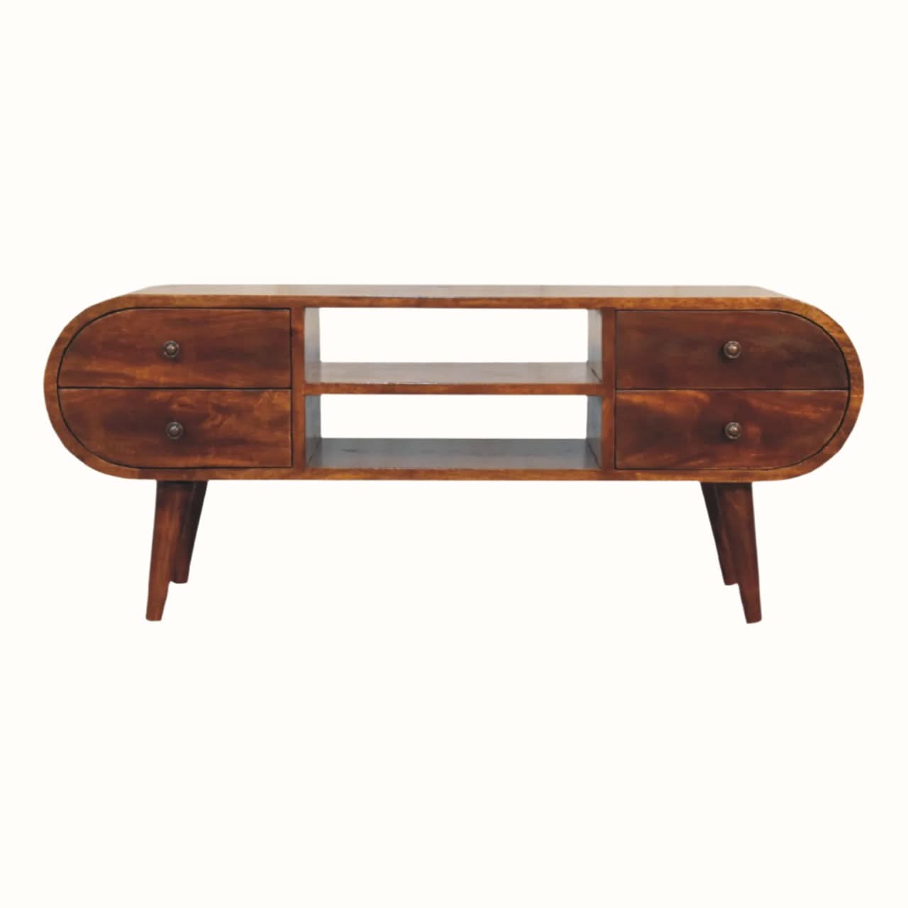 Bokel Home TV Stands Merrill 4 Drawer Media Unit - Chestnut
