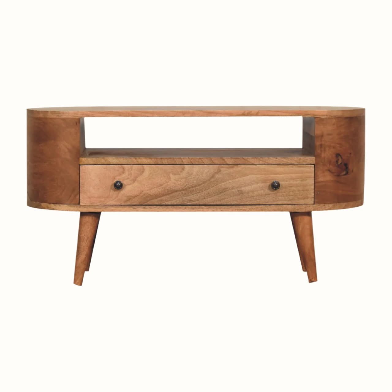 Bokel Home TV Stands Molina Open Media Unit, Medium - Natural