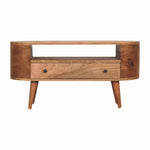 Bokel Home TV Stands Molina Open Media Unit, Medium - Natural