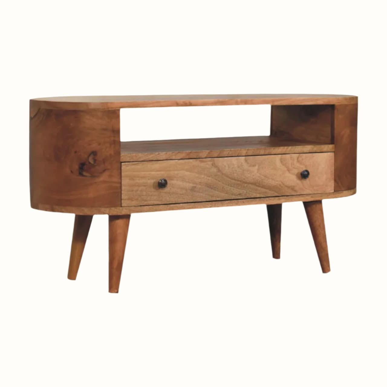 Bokel Home TV Stands Molina Open Media Unit, Medium - Natural