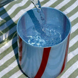Atina Tumbler Glass - Blue & Red