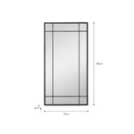 Ledwell Panelled Mirror, Black