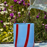 Atina Tumbler Glass - Blue & Red