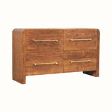 Osa 4 Drawer Chest - Tiger Oak