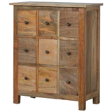 Hartley 9 Drawer Cabinet, Mini - Natural