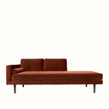 Broste Wind Chaise Longue Left Sided - Caramel Cafe