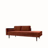 Broste Wind Chaise Longue Left Sided - Caramel Cafe