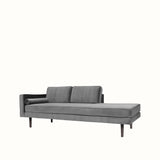 Broste Wind Chaise Longue Left Sided - Drizzle Grey