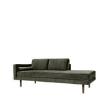 Broste Wind Chaise Longue Left Sided - Grape Leaf Green