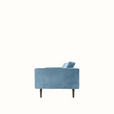 Broste Wind 2 Seater Sofa - Pastel Blue Velvet