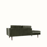 Broste Wind Chaise Longue Right Sided - Grape Leaf Green