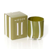 Atina Tumbler Glass - Olive & White