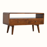 Hamade Open TV Stand, Medium - Chestnut
