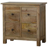 Hartley 4 Drawer Cabinet, Mini - Natural