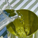 Atina Tumbler Glass - Olive & White