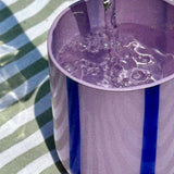 Atina Tumbler Glass - Lilac & Navy
