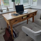 Ellis 2 Drawer Writing Desk - Natural