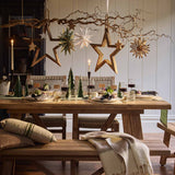 Chilford Solid Table & Bench Set - Acacia Wood, Natural, Small Dining Tables Garden Trading