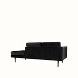 Broste Wind Chaise Longue Left Sided - Black