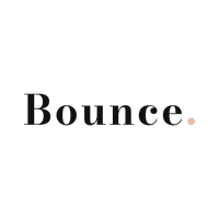 The word 'Bounce' in black text on a white background