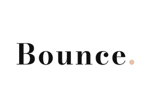 The word 'Bounce' in black text on a white background