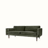 Broste Wind 2 Seater Sofa - Grape Leaf Green Velvet