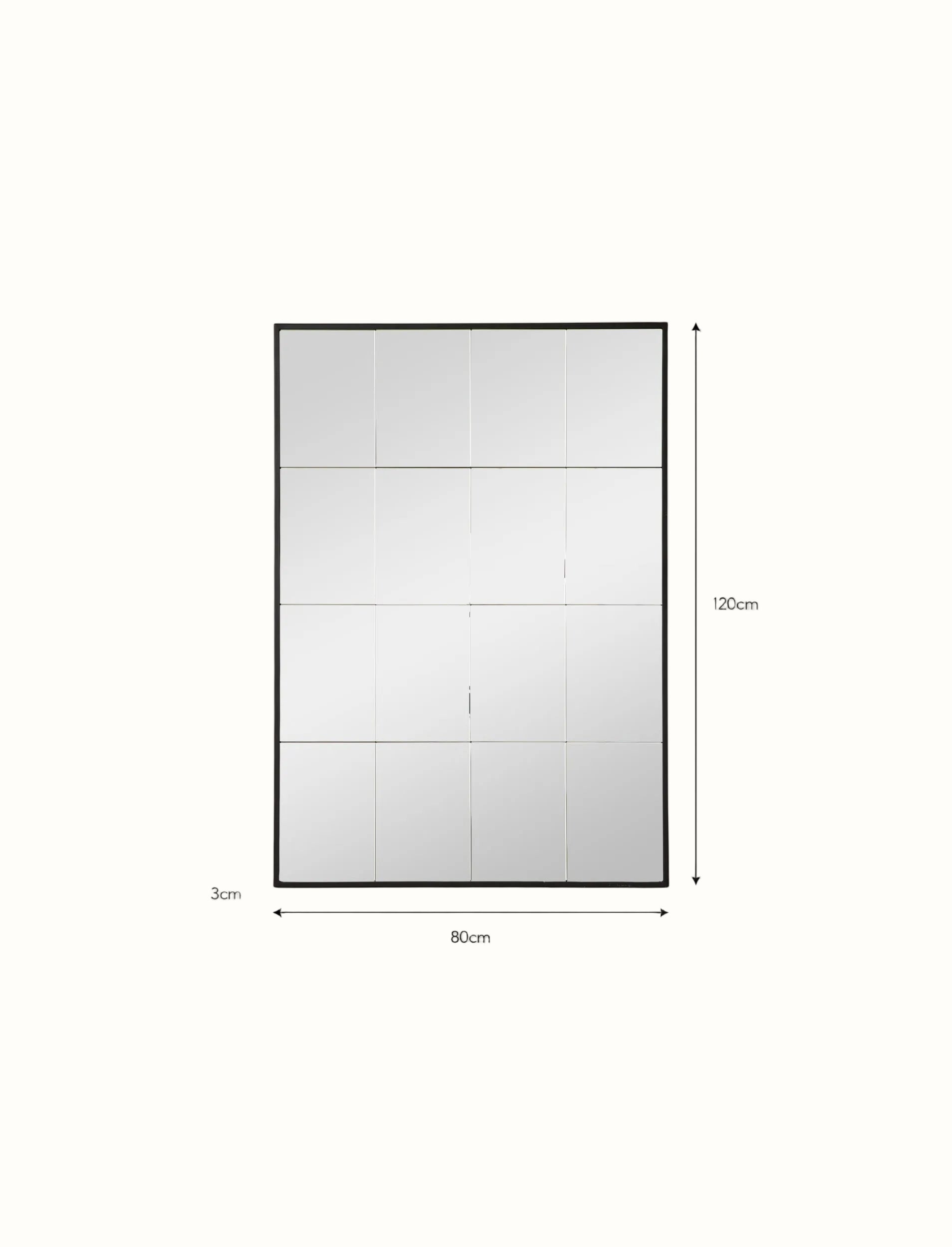 Carmello Panelled Mirror, Large