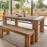 Chisbury Bench Small Natural Dining Chairs Garden Trading