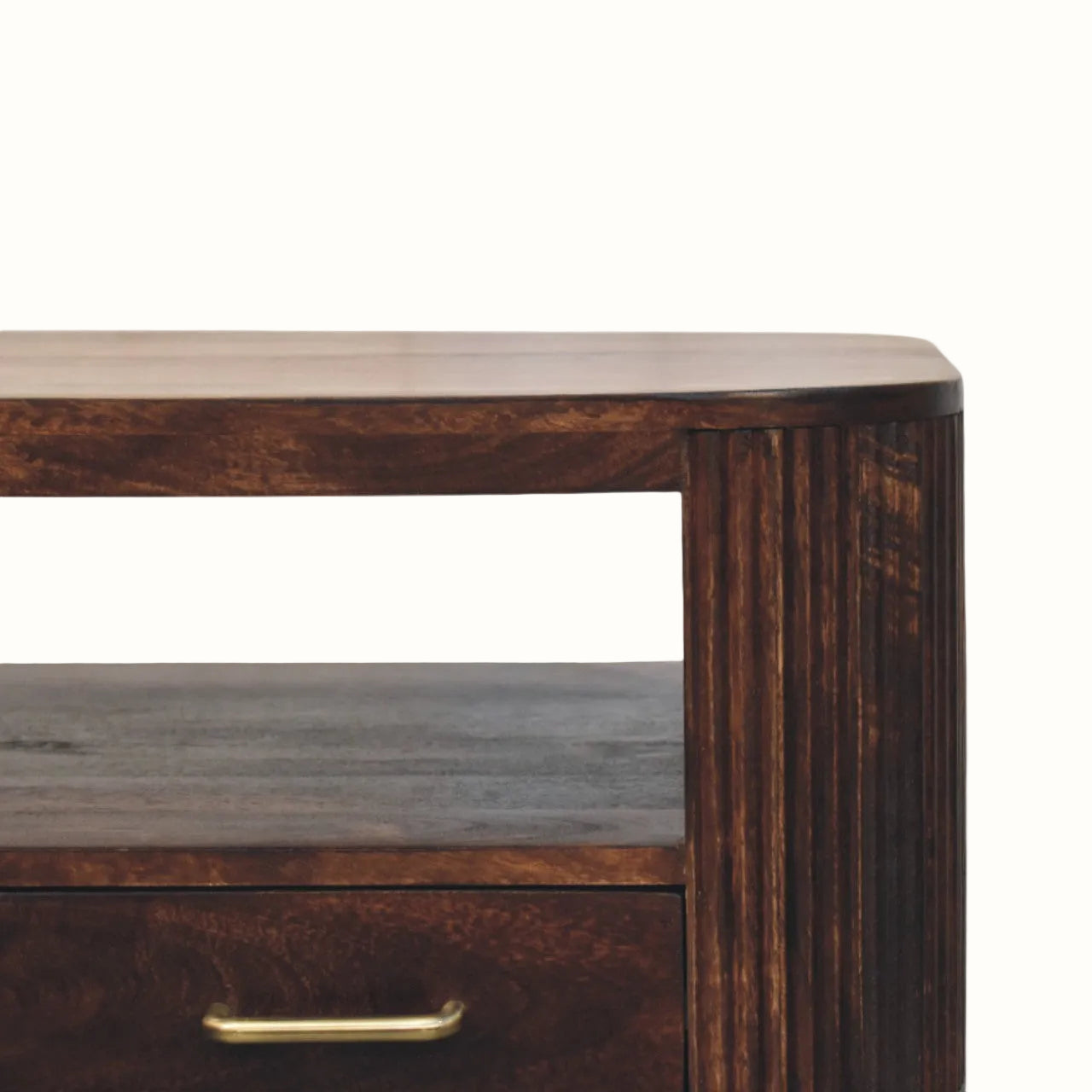 Merrick Fluted Coffee Table - California Walnut Coffee Tables Bokel Home