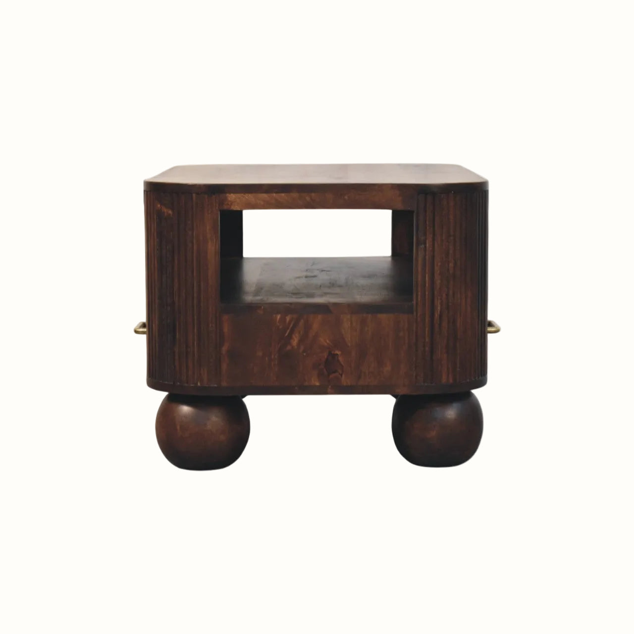 Merrick Fluted Coffee Table - California Walnut Coffee Tables Bokel Home