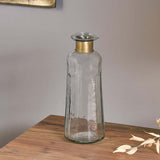 Chara Hammered Bottle, Large - Decorative