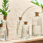 Chara Hammered Bottle Vase, Small - Lines