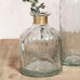 Chara Hammered Bottle Vase, Small - Lines