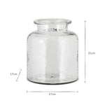 Akra Recycled Glass Vase - Clear