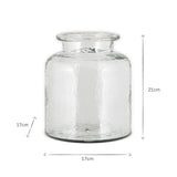 Akra Recycled Glass Vase - Clear
