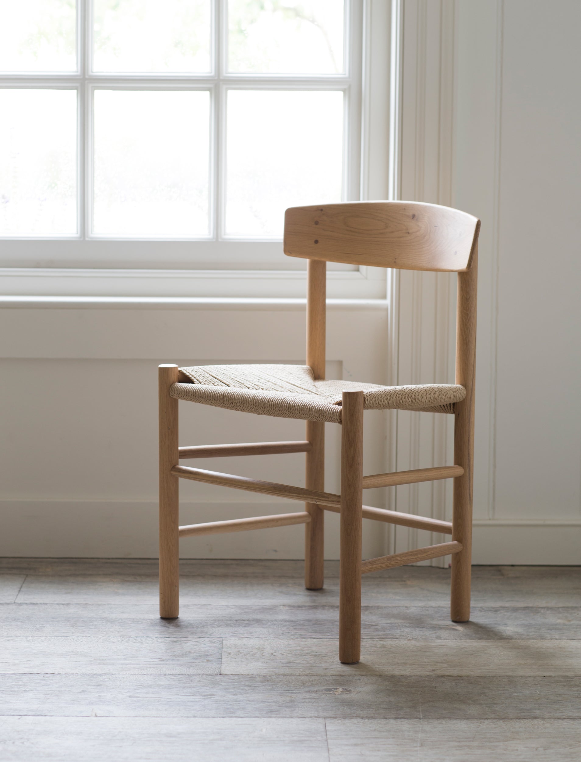 Longworth Dining Chairs - Oak Wood, Natural, Set of 2 Dining Chairs Garden Trading