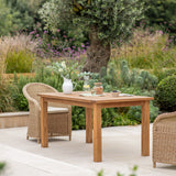 St Mawes Dining Table 6 Seater - Teak, Natural Dining Tables Garden Trading