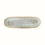 Fleur Blue Stoneware Serving Plate
