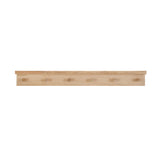 Hambledon 6 Peg Shelf - Oak Wood, Natural