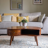 Haft Coffee Table, Small - Chestnut