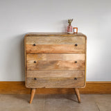 Hamade Chest of 3 Drawers, Medium - Natural
